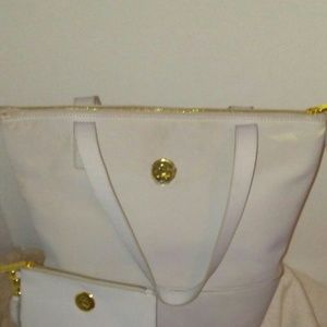 Joy Mangano handbag and clutch